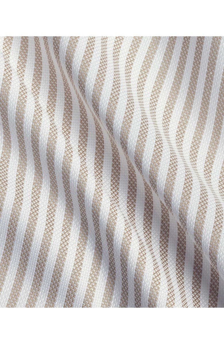 David Donahue Trim Fit Stripe Royal Oxford Dress Shirt, Alternate, color,