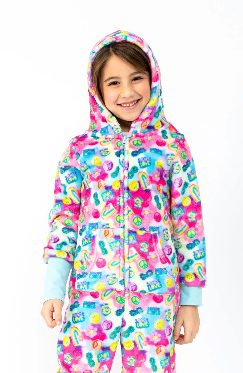 Preppy Goose Cookie Press One-Piece Plush Jumpsuit, Alternate, color, Multicolor