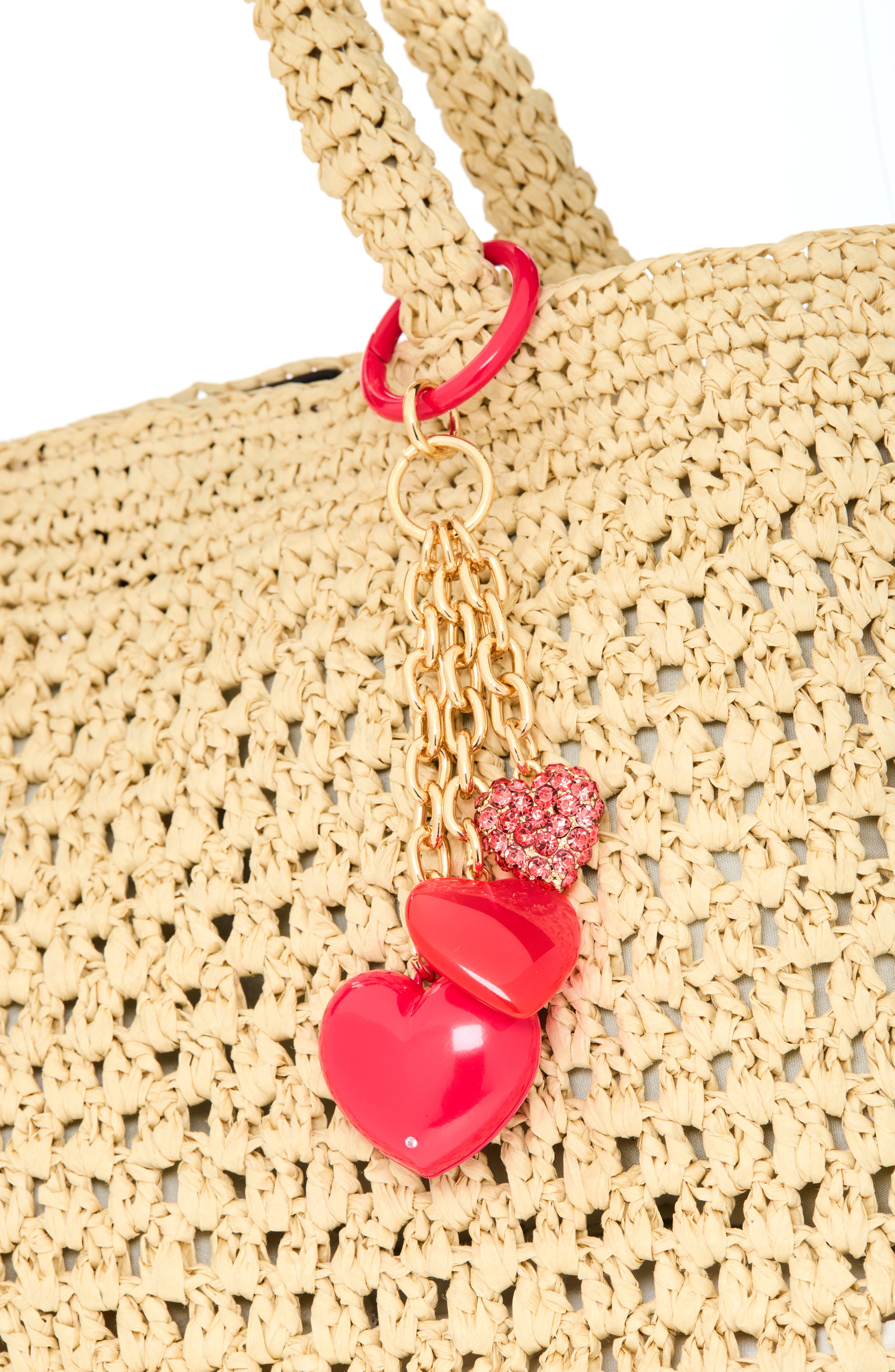 Heart Bag Charm, Alternate, color, RED MULTI- GOLD