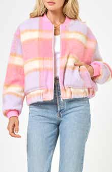 Quinn Plaid Bomber Jacket