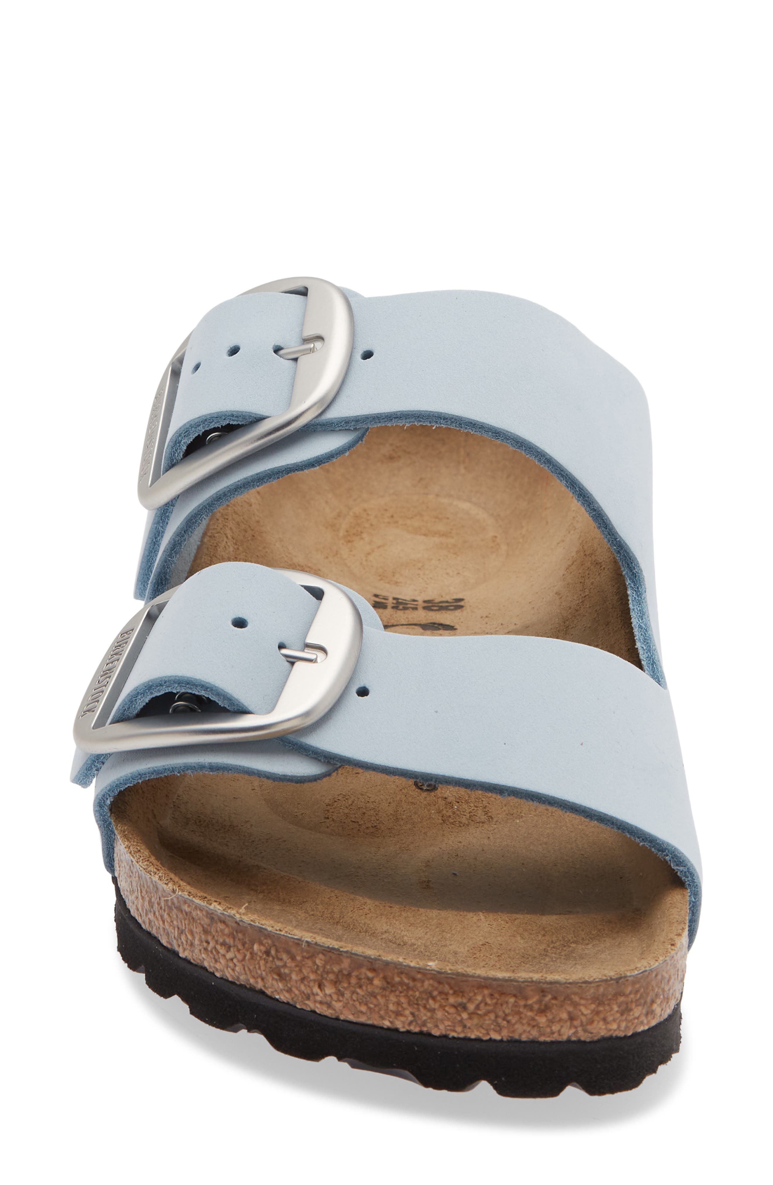 Arizona Big Buckle Slide Sandal, Alternate, color, BABY BLUE