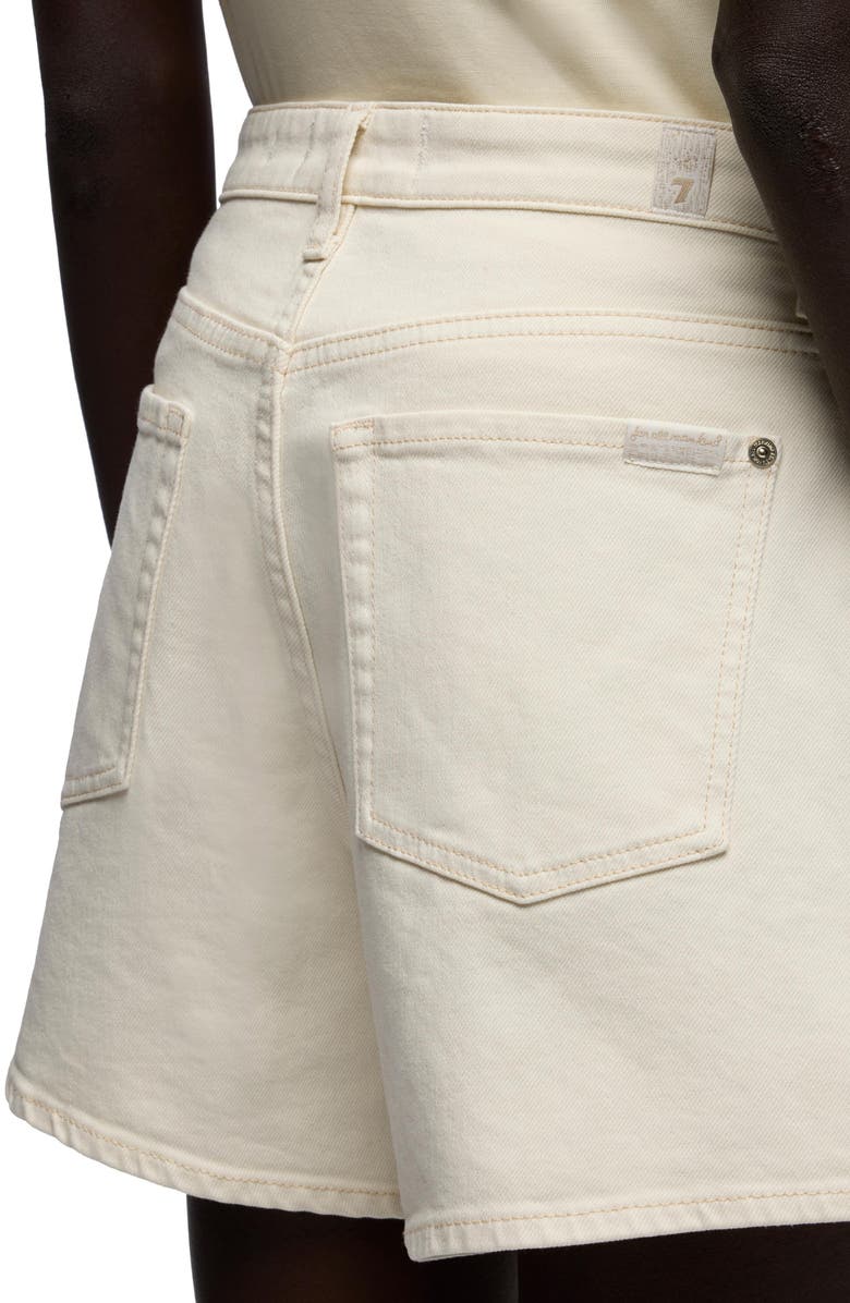 7 For All Mankind Kori Denim Shorts, Alternate, color, Moondust