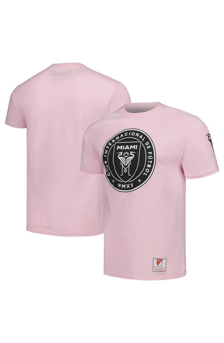 Mitchell & Ness Men's Mitchell & Ness Pink Inter Miami CF Team Trio Lockup T-Shirt, Main, color, 