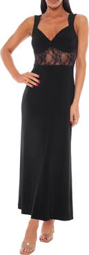 bebe Lace Inset Slipdress