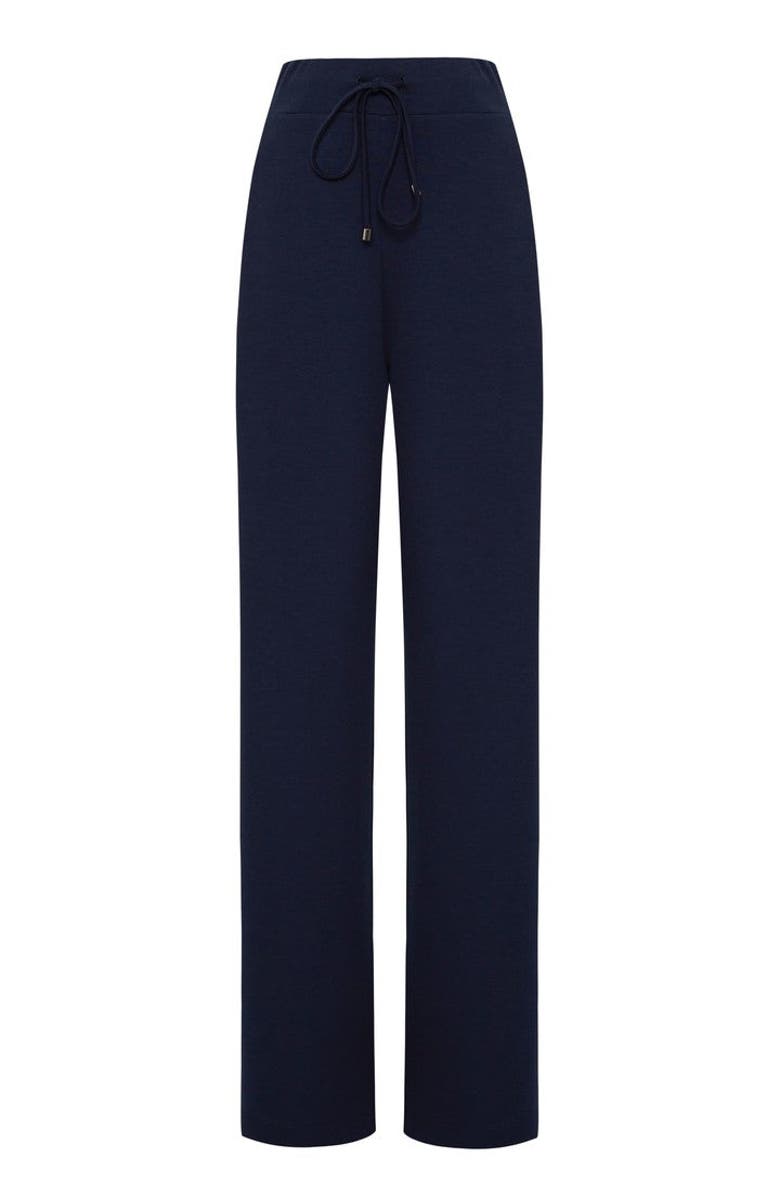 Exquise Harley Knit Lounge Trousers, Alternate, color, Navy Blue