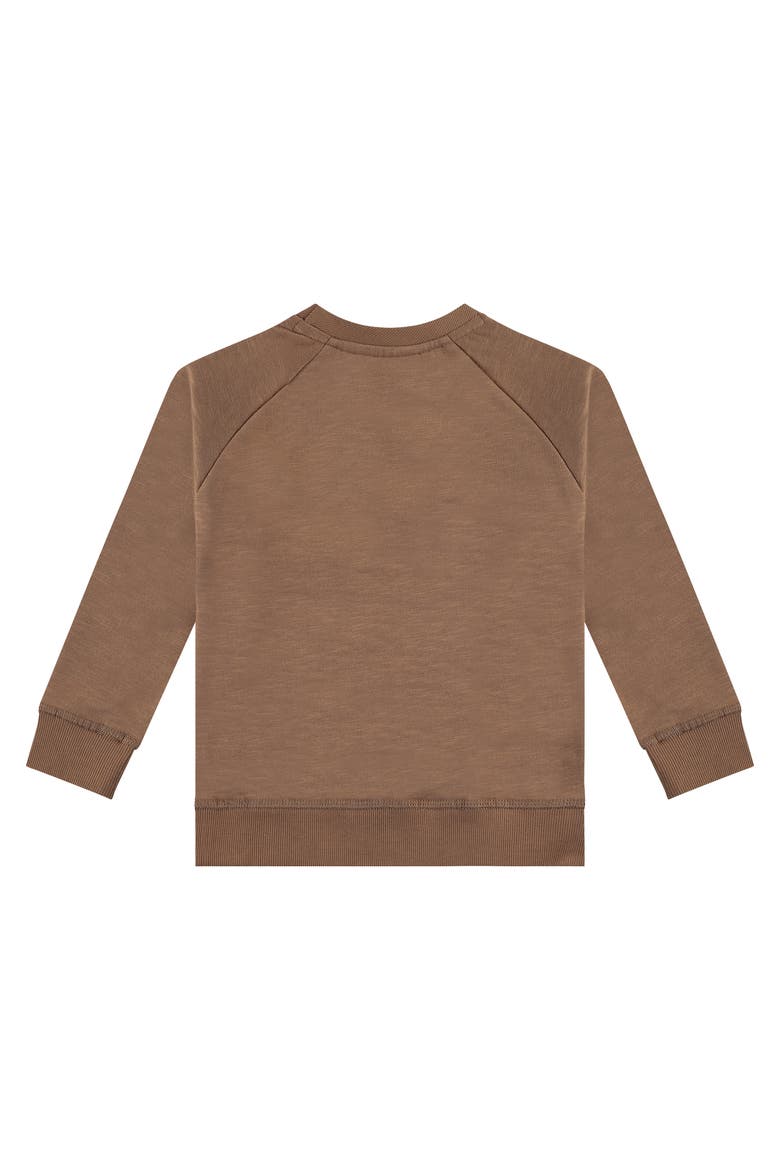 Raised Vinyl Dj Graphic Sweatshirt, Alternate, color, Caramel