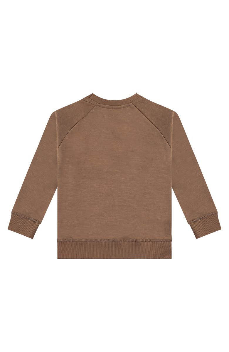 Stains and Stories by Babyface Raised Vinyl Dj Graphic Sweatshirt, Alternate, color, Caramel