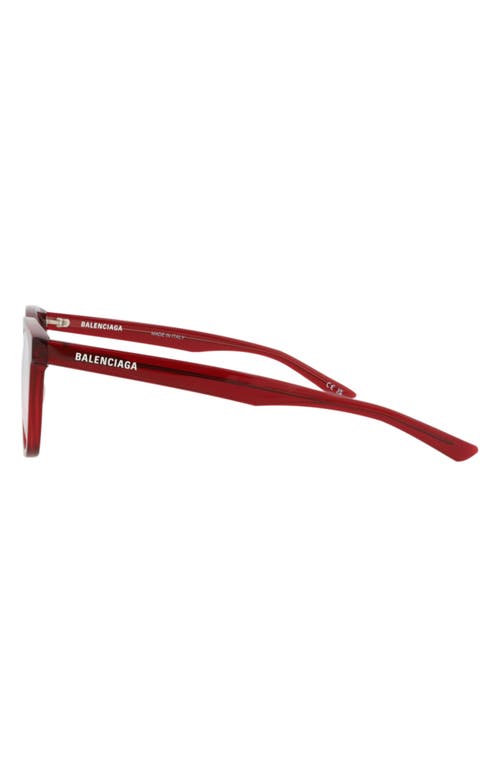 Balenciaga 53mm Square Optical Glasses In Brown