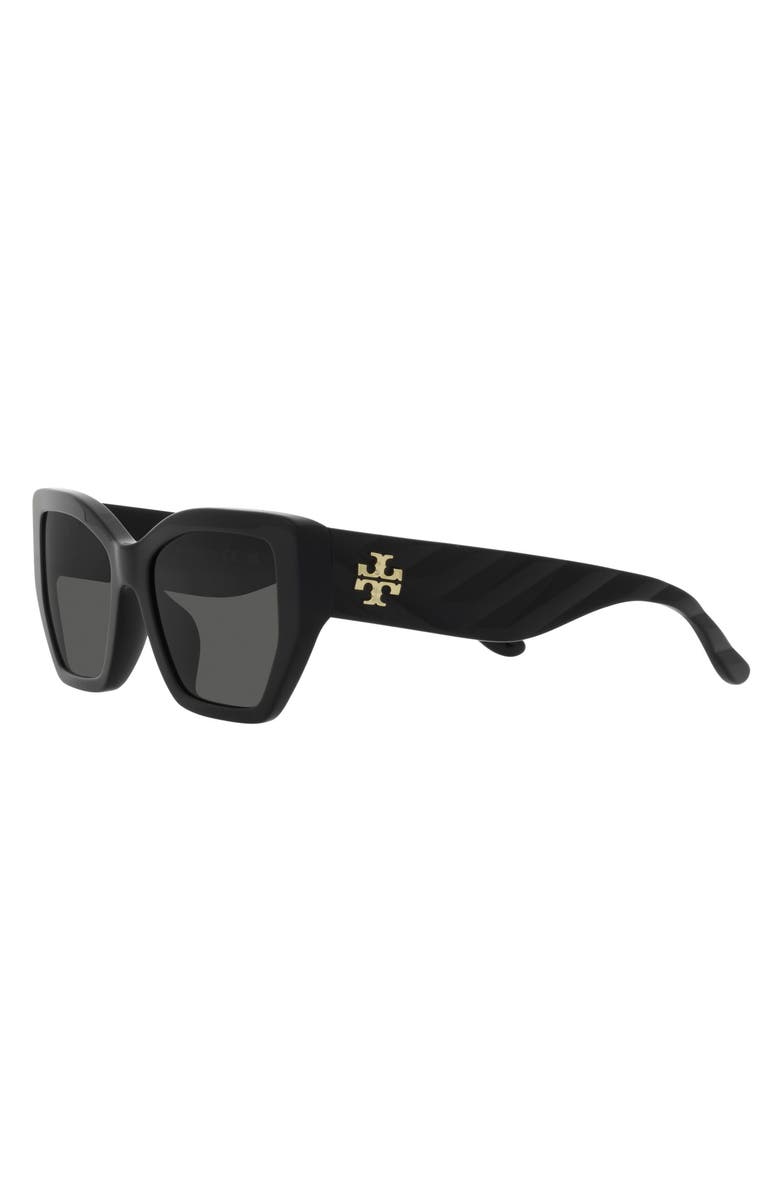 Tory Burch 53mm Rectangular Sunglasses, Alternate, color, 