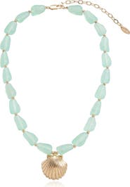 Ettika Seaside Beaded Pendant Necklace