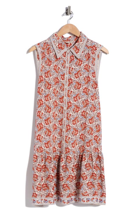 Sleeveless Ruffle Hem Shirtdress
