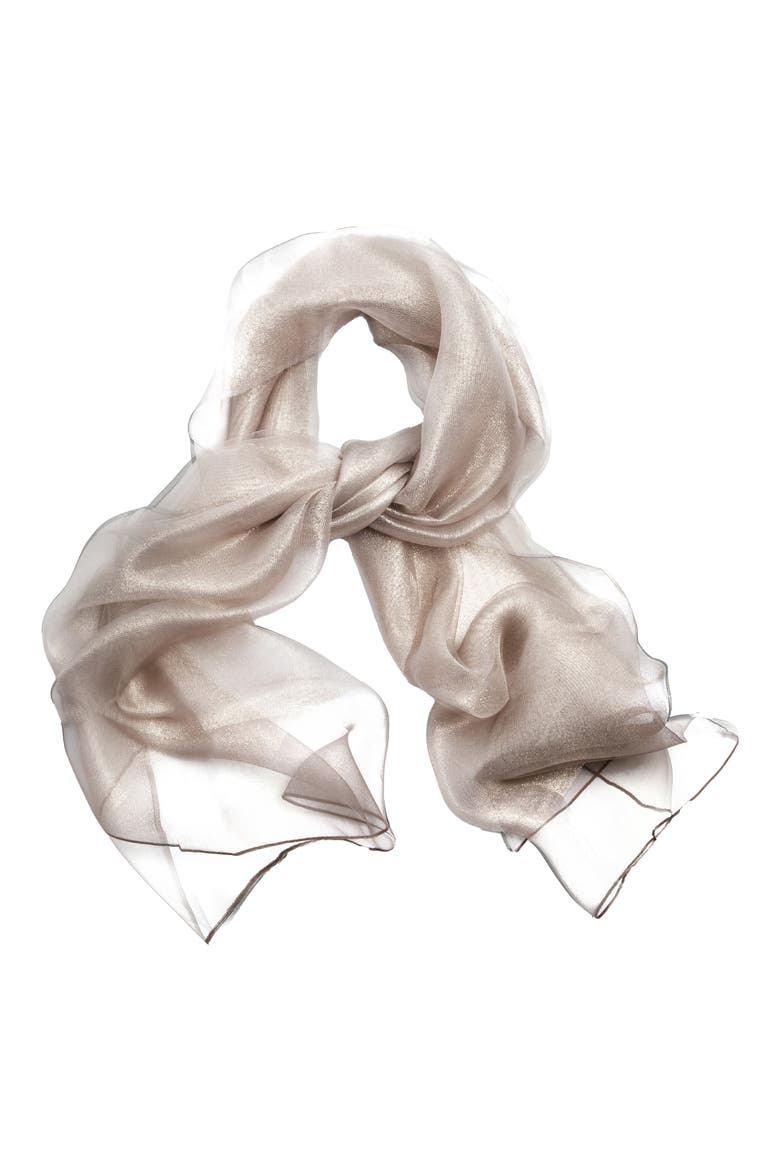 Shimmering Scarf, Main, color, ROSE GOLD