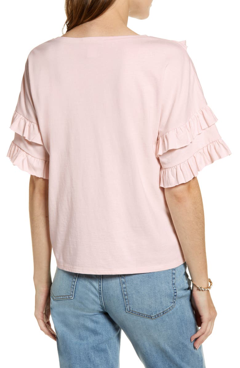 Rachel Parcell Ruffle Tee, Alternate, color, 