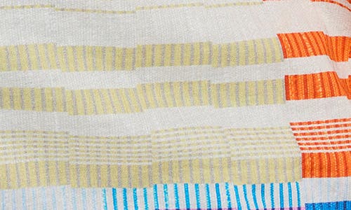 Nic + Zoe Nic+zoe Sunset Stripe Cotton Button-up Shirt In Blue Multi
