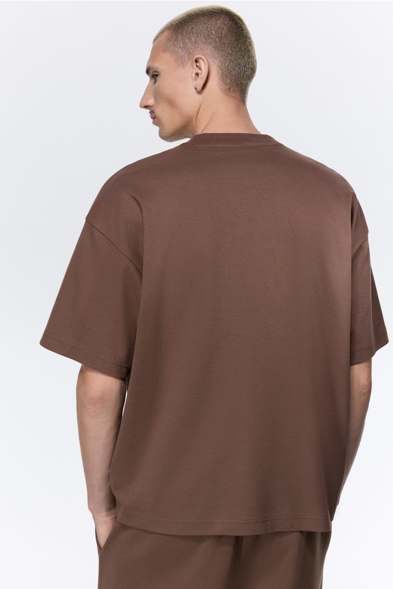 Oversized Fit Interlock T-shirt, Alternate, color, Dark beige
