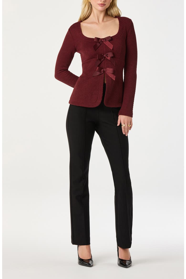 Pintuck Pants, Alternate, color, BLACK