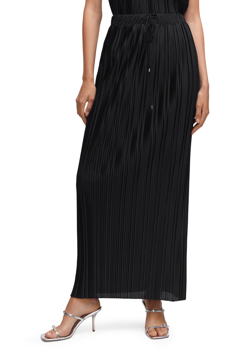 Pleated Skirt, Main, color, BLACK