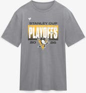 FANATICS Men's Fanatics Athletic Heather Gray Pittsburgh Penguins 2026 Stanley Cup Playoffs Vintage Tri-Blend T-Shirt