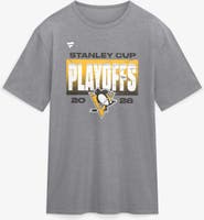 FANATICS Men's Fanatics Athletic Heather Gray Pittsburgh Penguins 2026 Stanley Cup Playoffs Vintage Tri-Blend T-Shirt