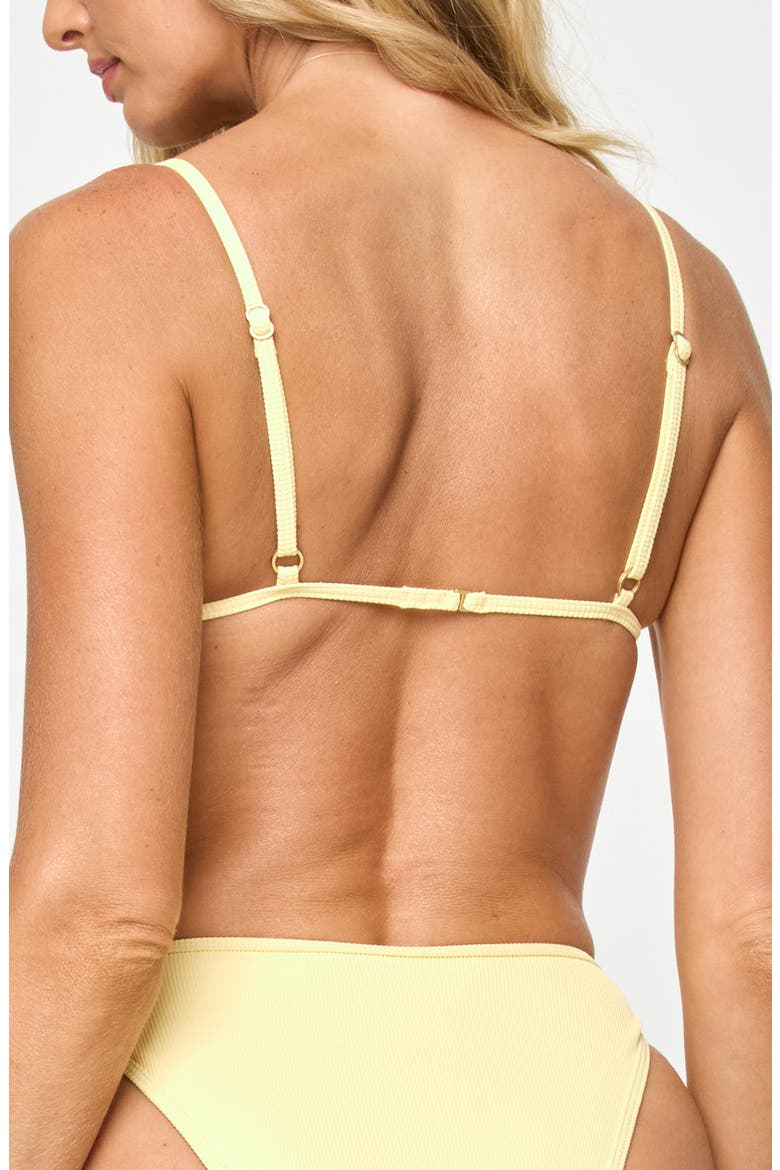 Kourt Rib Bikini Top, Alternate, color, DAISY
