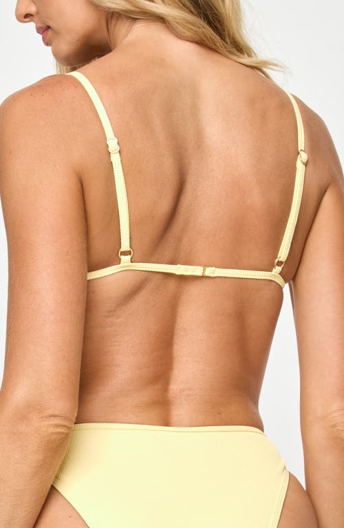 L*space Lspace Kourt Rib Bikini Top In Daisy