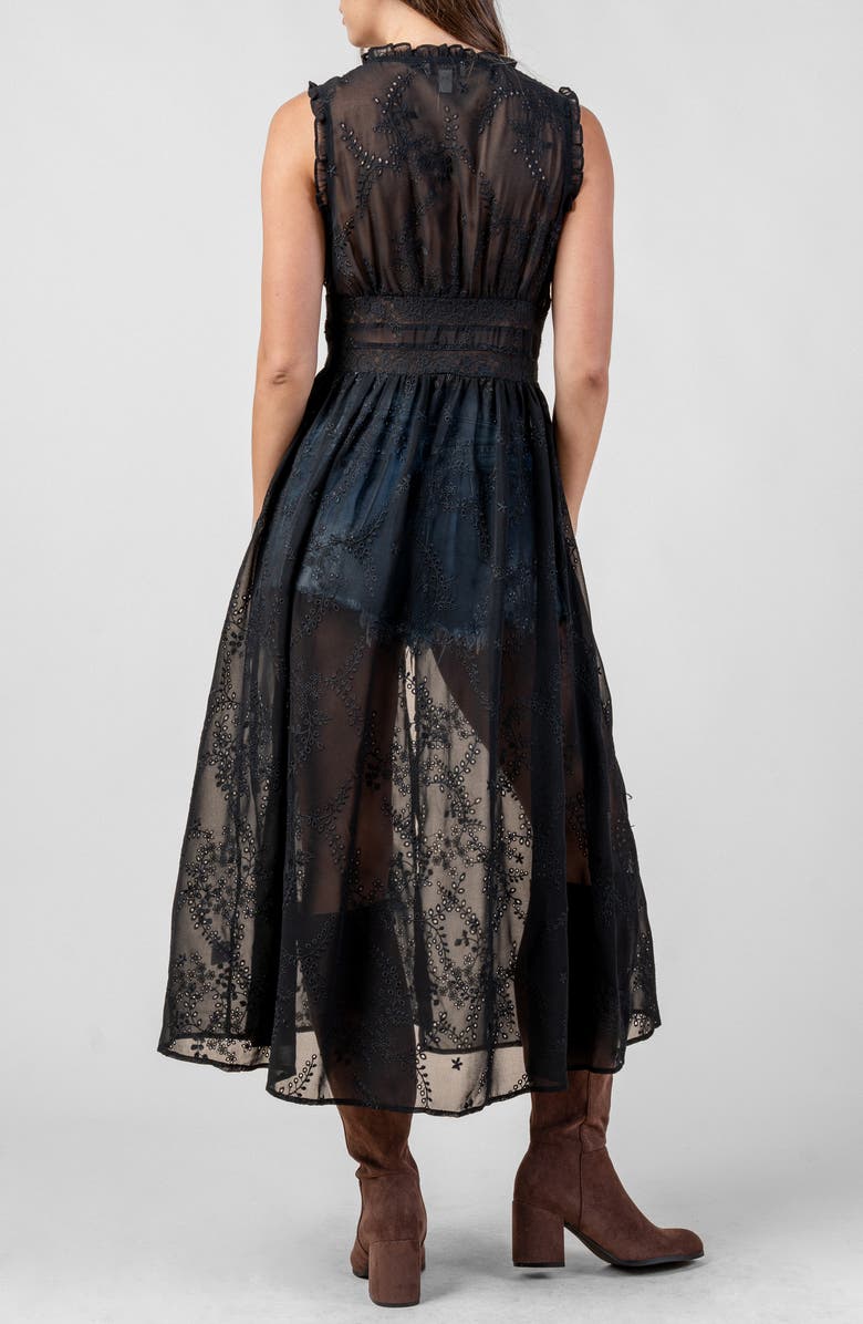 Beivy Embroidered Duster, Alternate, color, Black