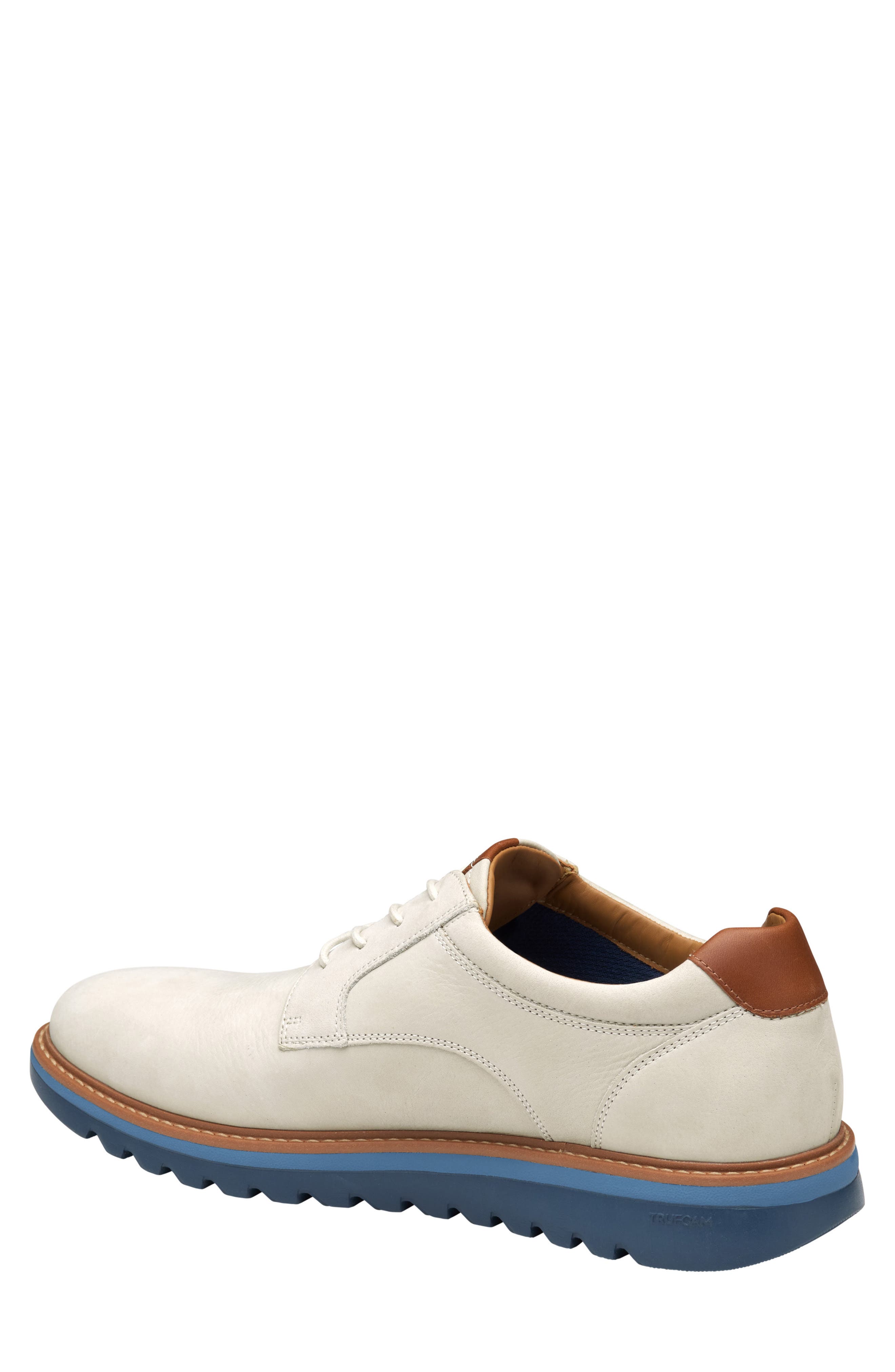 Johnston & Murphy Braydon Plain Toe Derby, Alternate, color, Off White