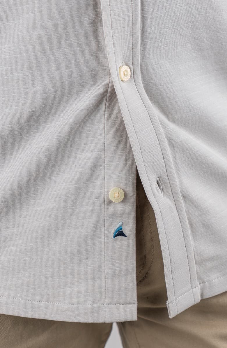 Tailor Vintage Slub Jersey Button-Up Shirt, Alternate, color, Quiet Gray