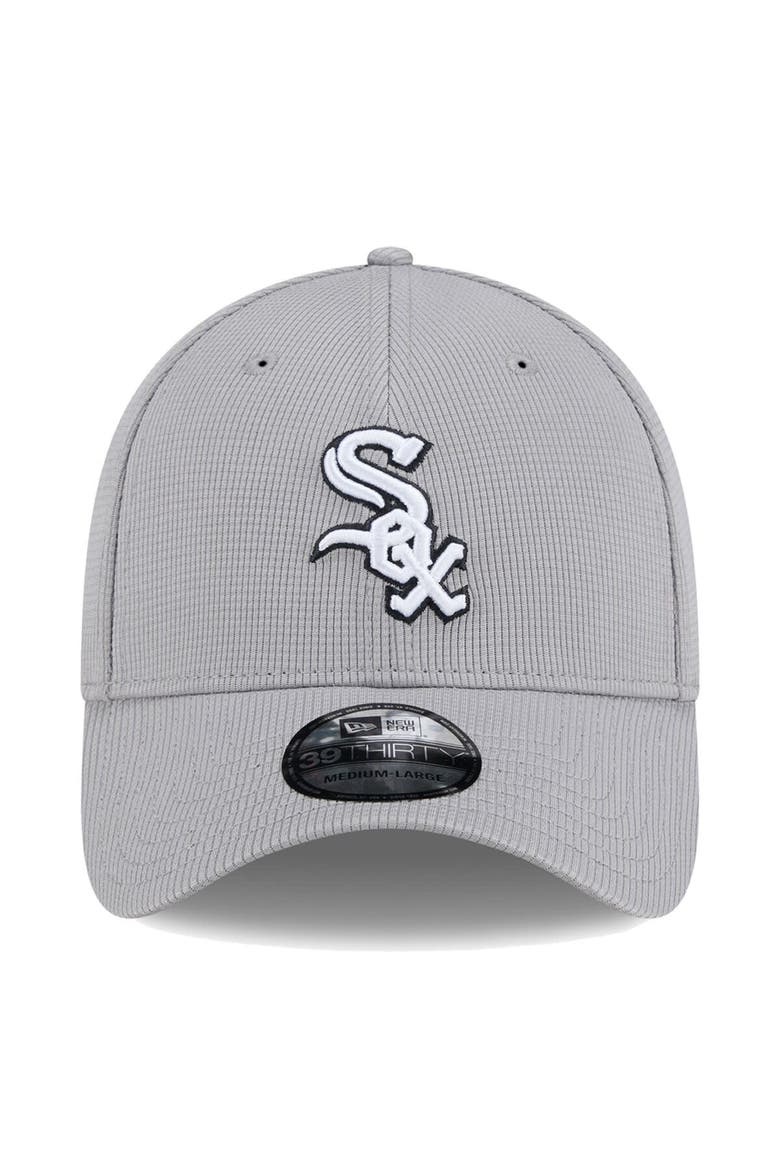 Men's New Era Gray Chicago White Sox Active Pivot 39THIRTY Flex Hat, Alternate, color, Gray