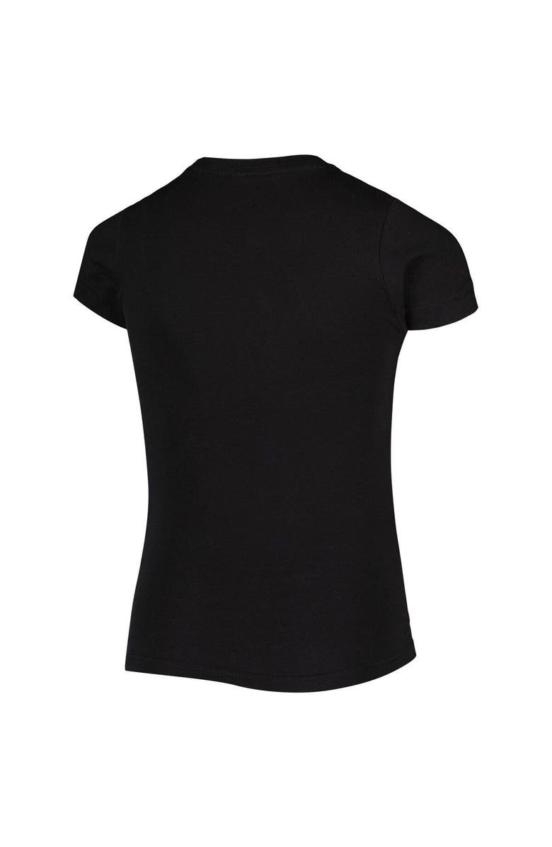 Outerstuff Girls Youth Black Philadelphia Flyers Mickey Mouse Go Team Go T-Shirt, Alternate, color, 