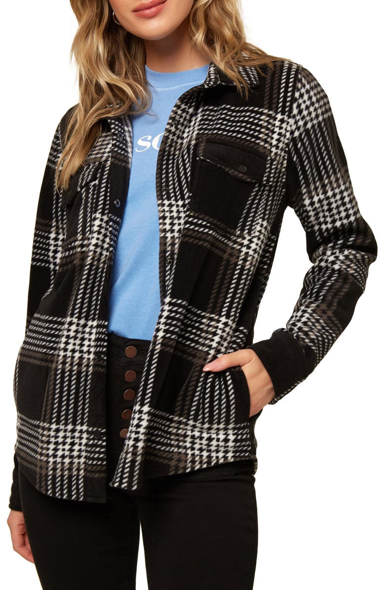 O'Neill Zuma Superfleece Plaid Shirt, Main, color,