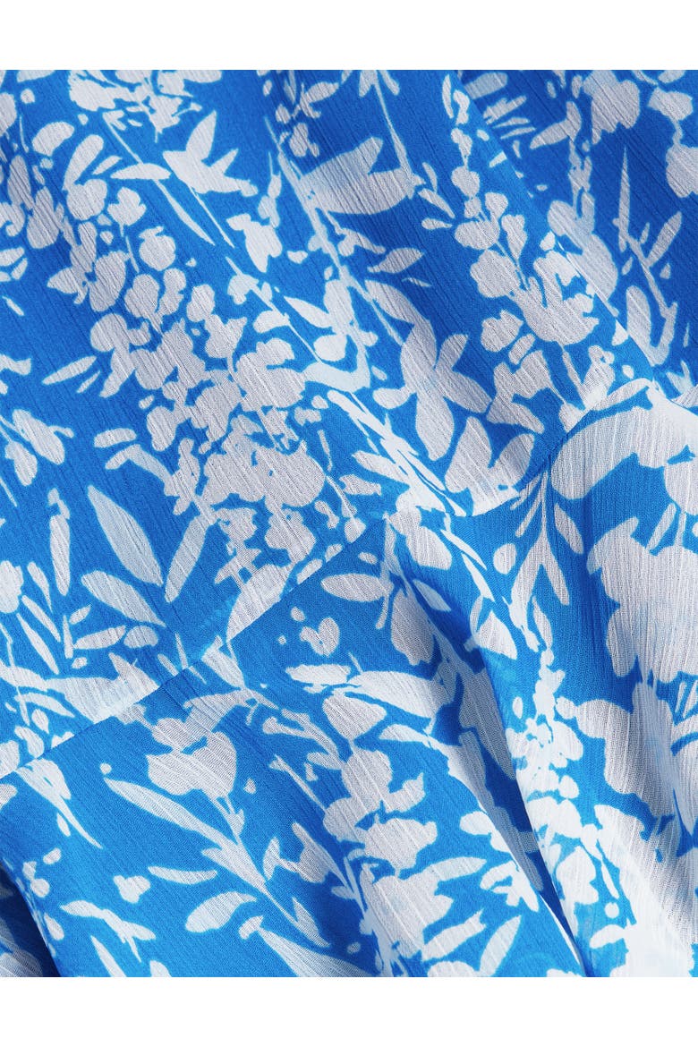Iona Floral Print Mini Dress, Alternate, color, Blueivory