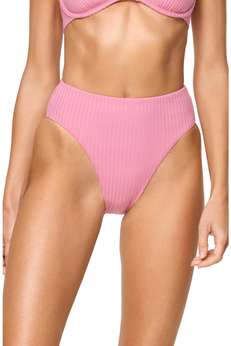 Savannah High Waist Bikini Bottoms, Main, color, FLEUR