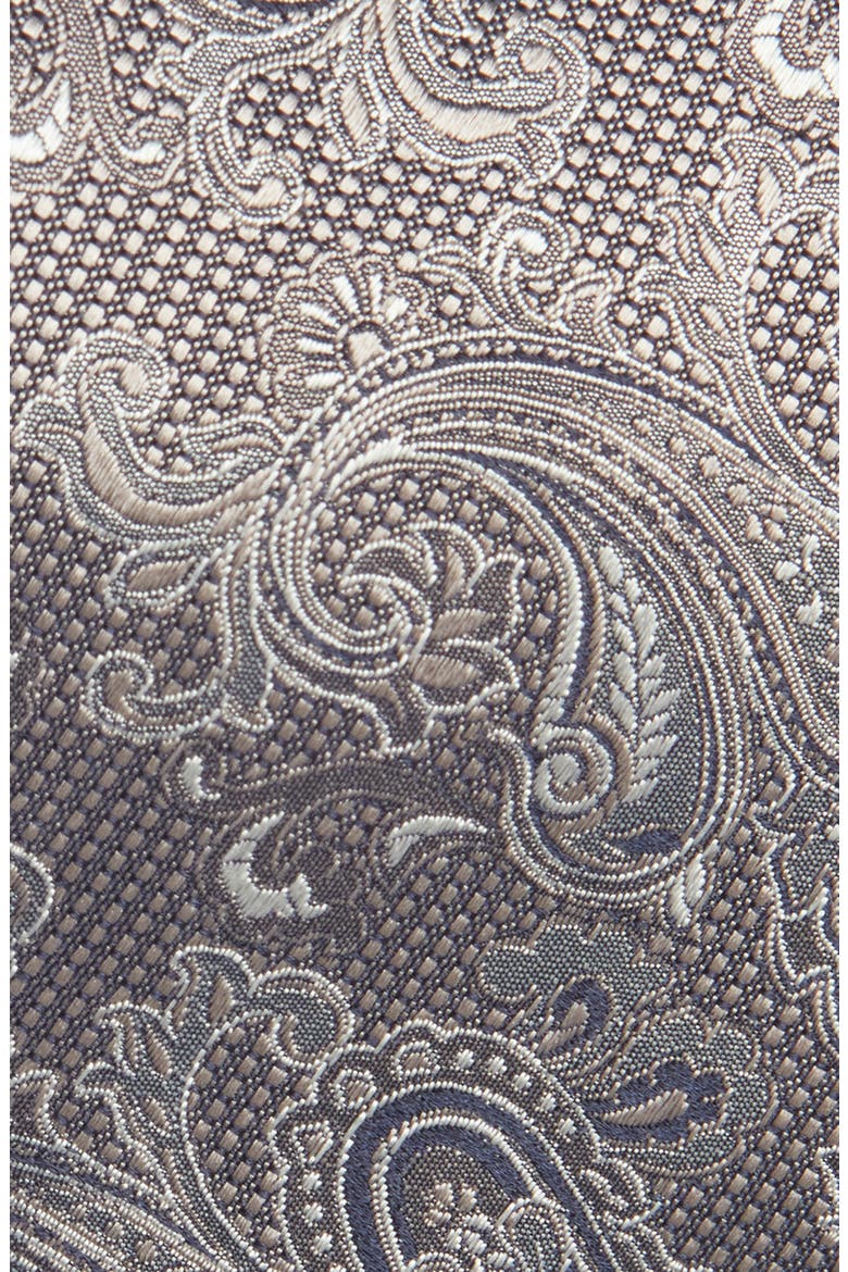 Paisley Silk Tie, Alternate, color, BEIGE