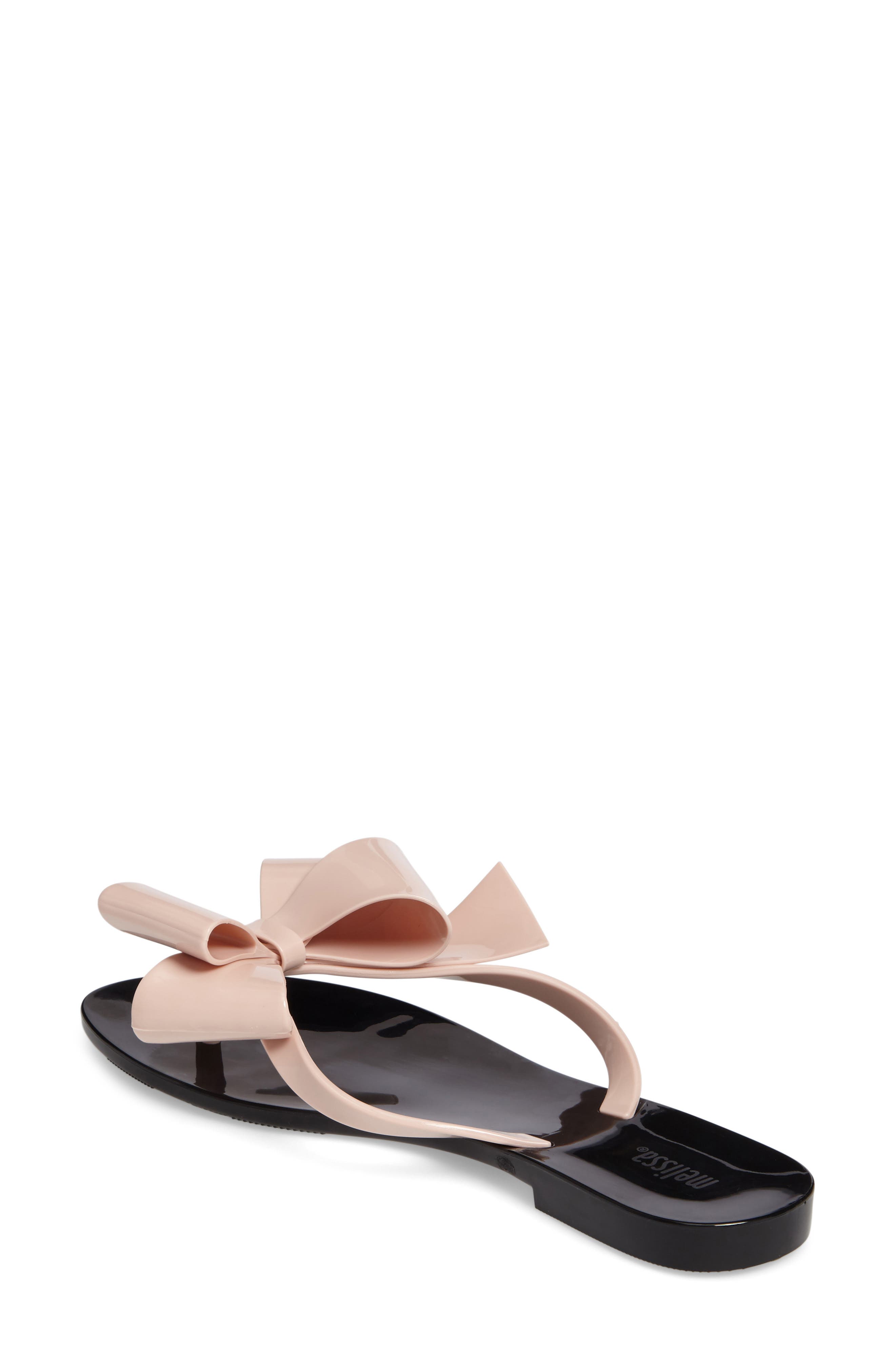 Harmonic Bow III Flip Flop, Alternate, color, BLACK/ PINK