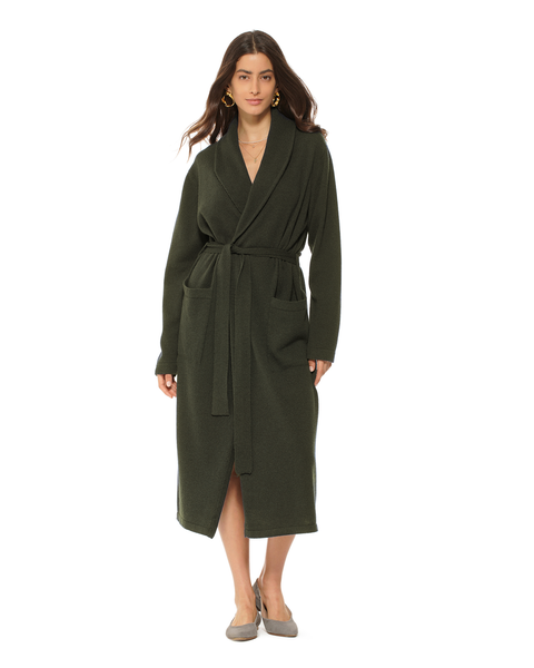 Pure Cashmere Knit Robe