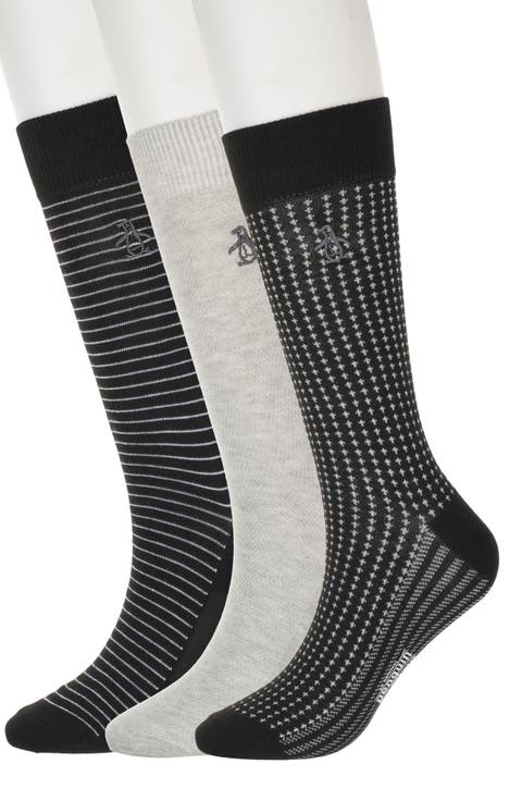Bird's Eye Assorted 3-Pack Crew Socks