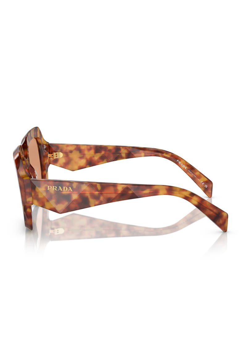 53mm Irregular Sunglasses, Alternate, color, ORANGE