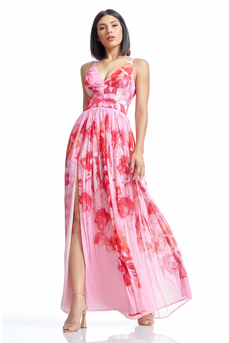 Alyssa Floral Gown, Alternate, color, BLUSH MULTI
