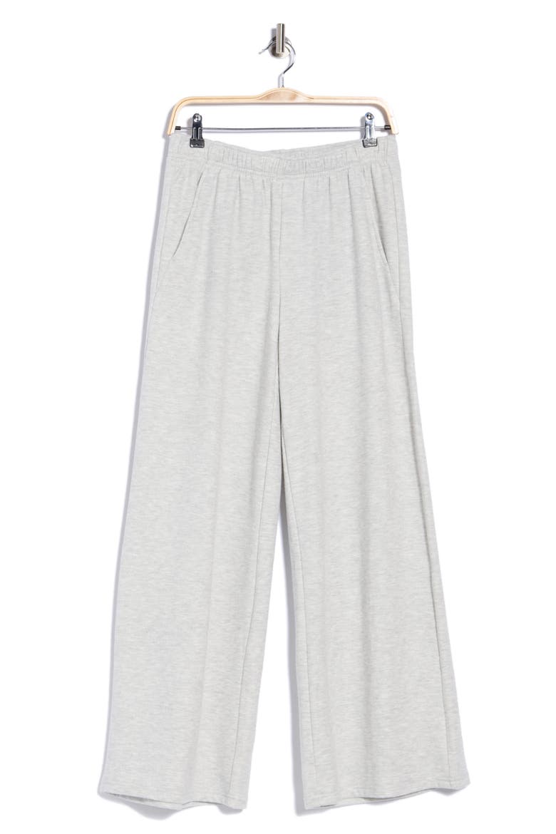 Aspen Plush Rib Maris Wide Leg Pants, Main, color, HTR.LT.GREY