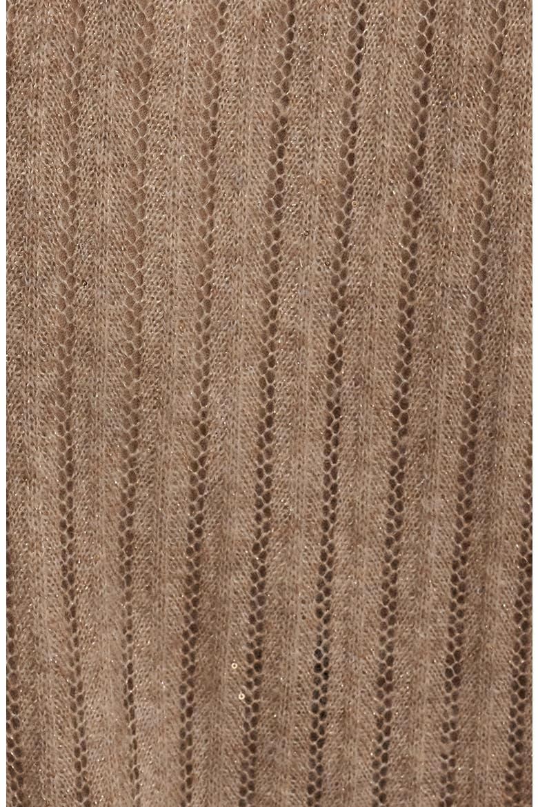 Pointelle Cardigan, Alternate, color, HEATHER NOLITA