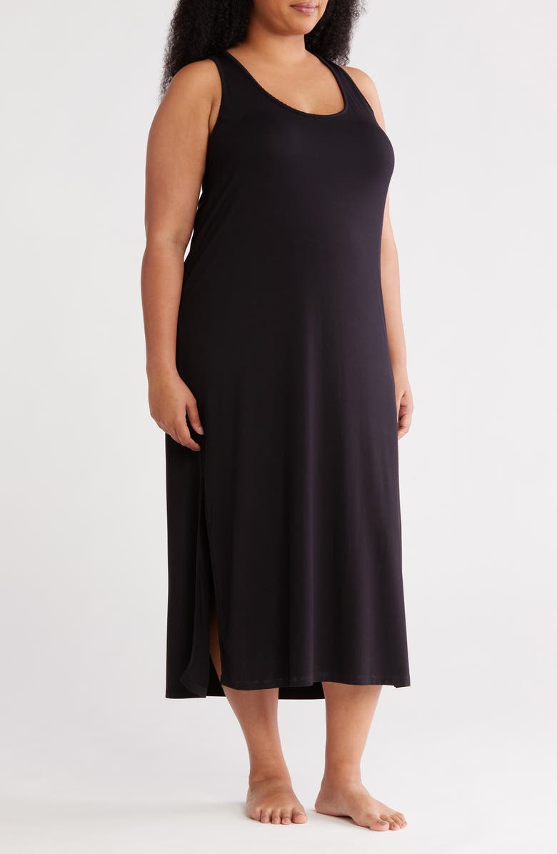 Nordstrom Cool Touch Racerback Nightgown, Alternate, color, Black