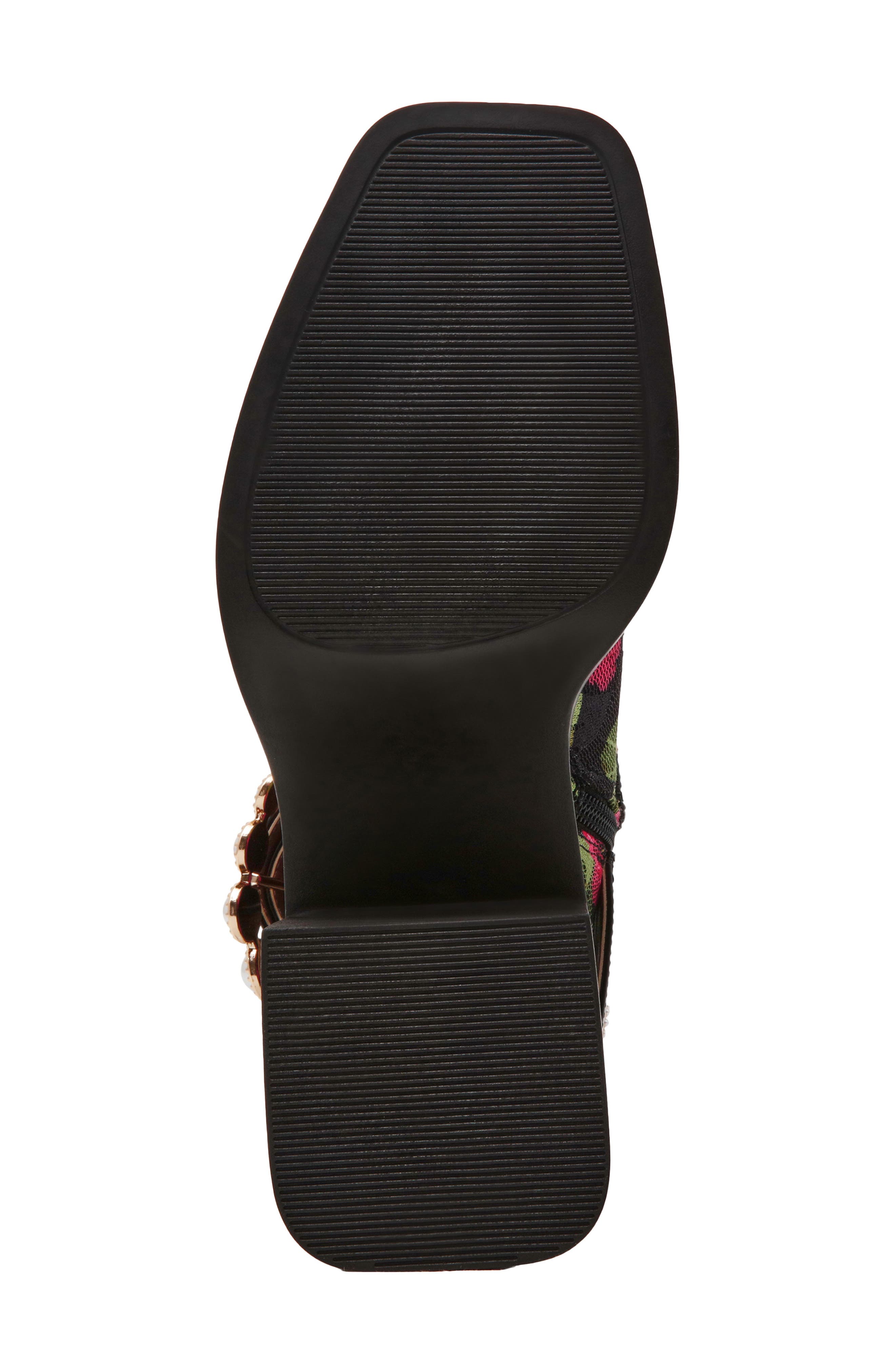 Asher Lace Bootie, Alternate, color, BLACK ROSE
