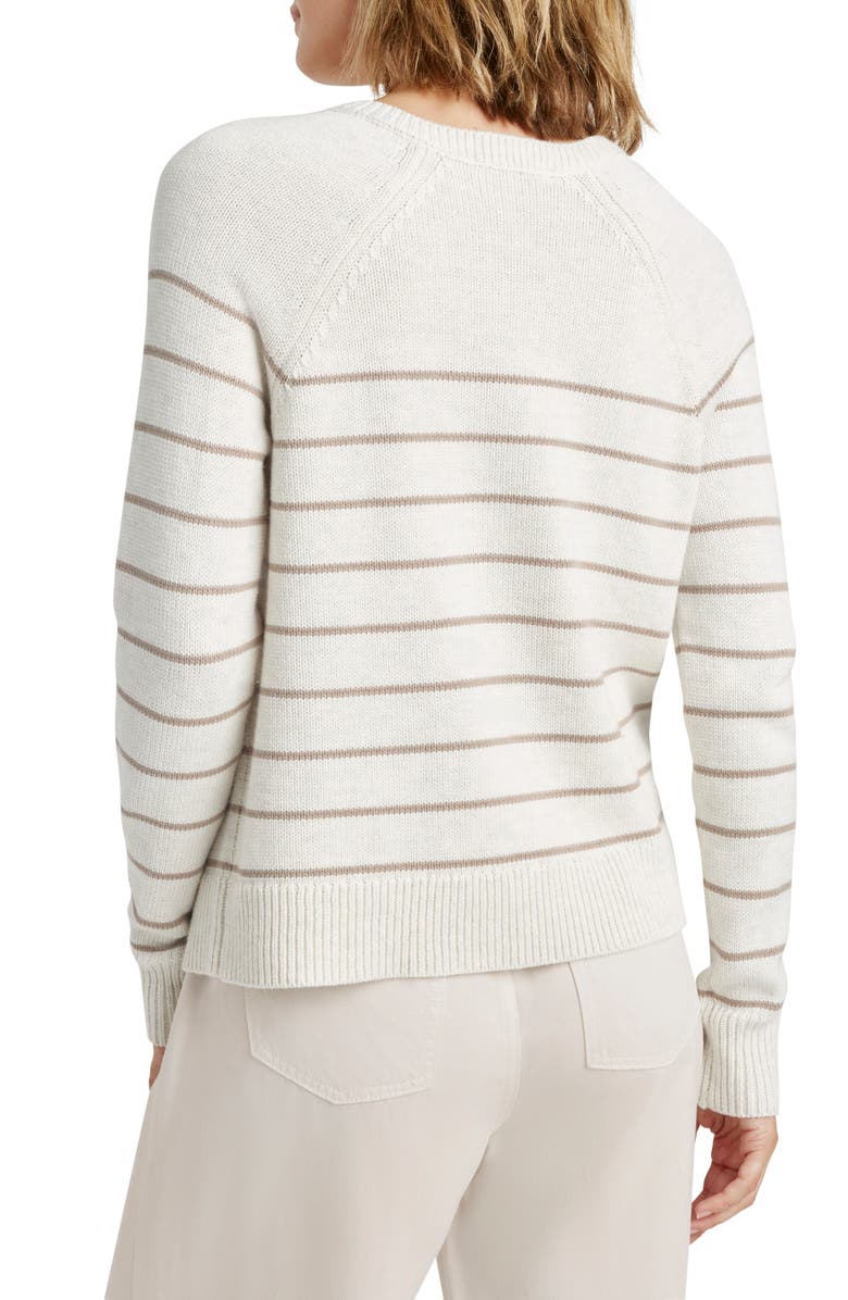 Splendid Serafina Stripe Henley Sweater, Alternate, color, 