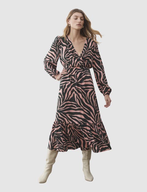 Suzie Animal Print Midi Dress