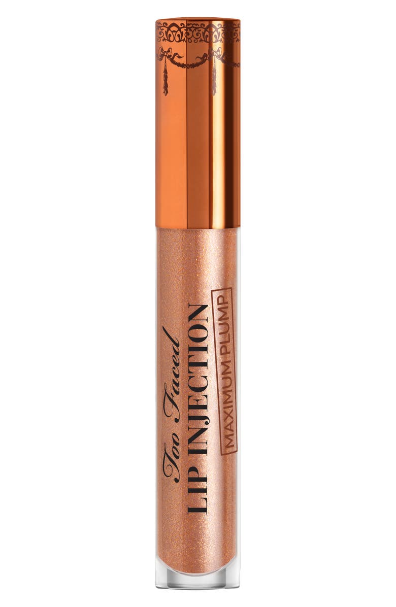 Too Faced Lip Injection Maximum Plump Extra Strength Lip Plumping Gloss, Main, color, Chocolate Plump