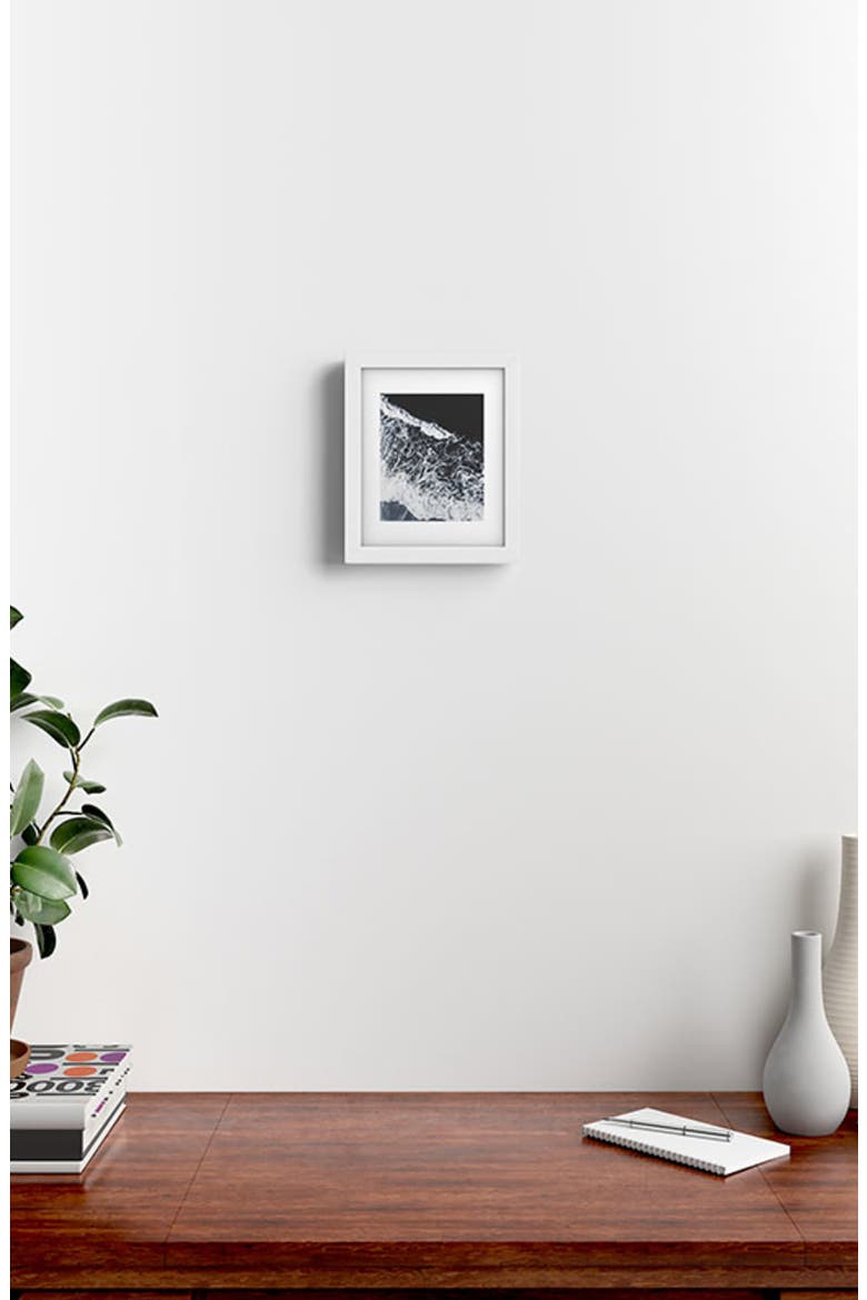Sea Lace Framed Wall Art, Alternate, color, BLACK