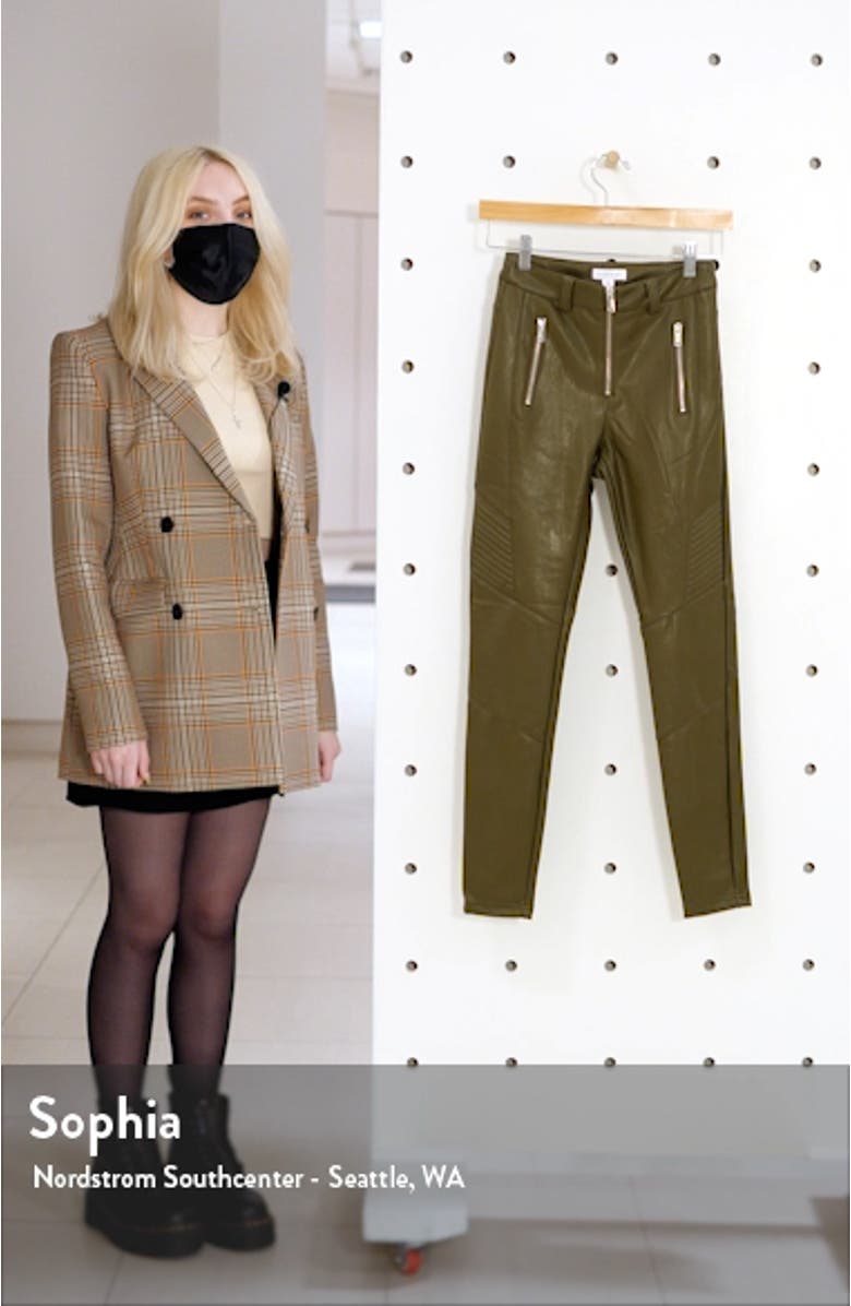 Fliss Biker Faux Leather Leggings, sales video thumbnail