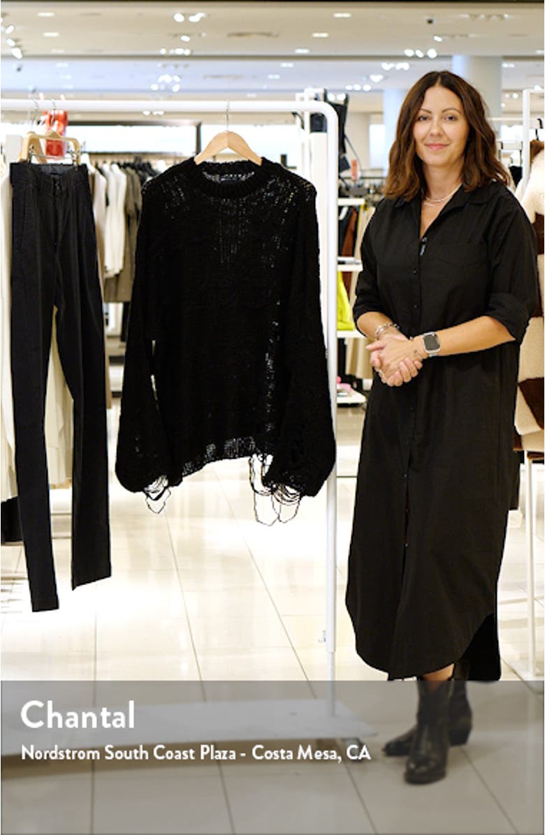 Shredded Crewneck Sweater, sales video thumbnail