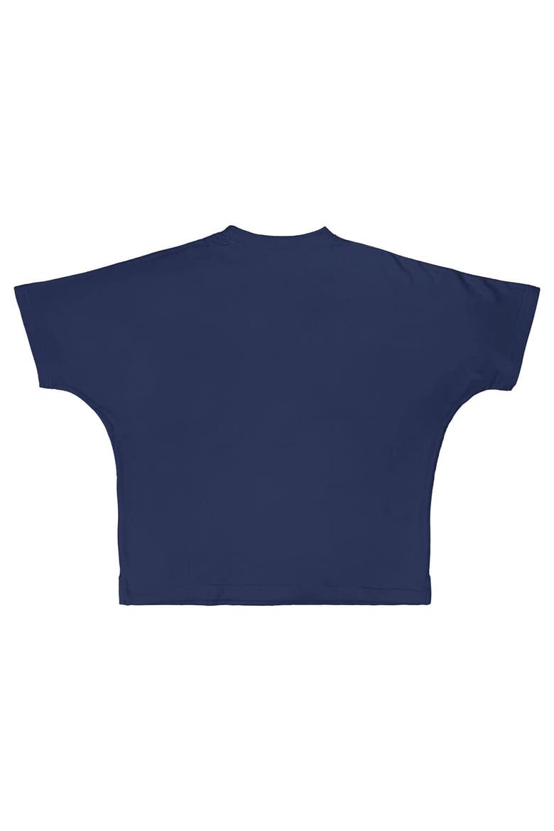 Women's Pressbox  Navy Michigan Wolverines Flannigan Oversized T-Shirt, Alternate, color, Navy
